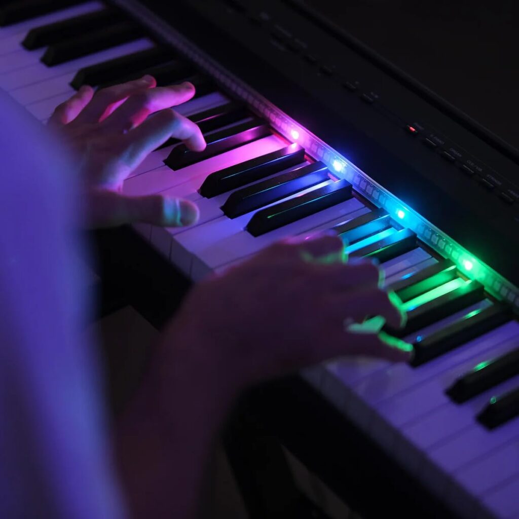 piano con led